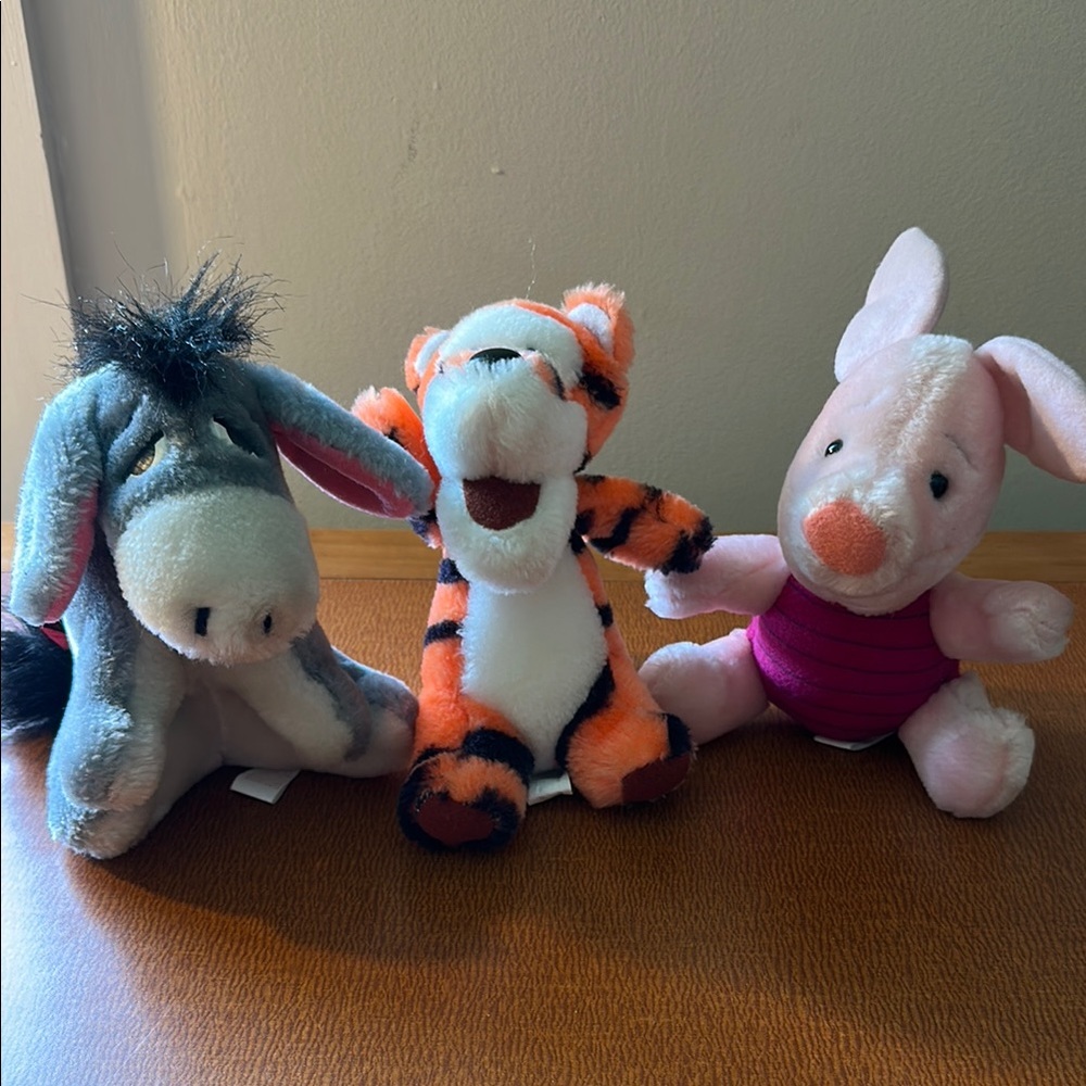 Vintage Sears Disney Winnie the Pooh Plush Set: Eeyore, Tigger, Piglet